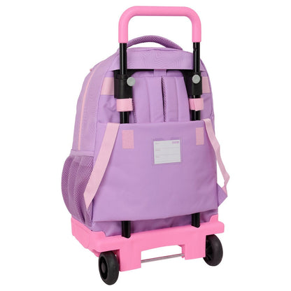 Trolley escolar SAFTA Kpop Demon Hunters lila y rosa con mochila extraíble - 2