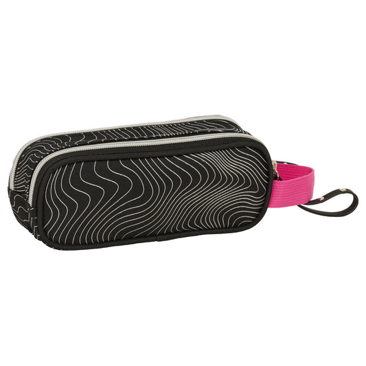 Portatodo doble Kpop Demon Hunters negro y rosa con asa lateral - 2
