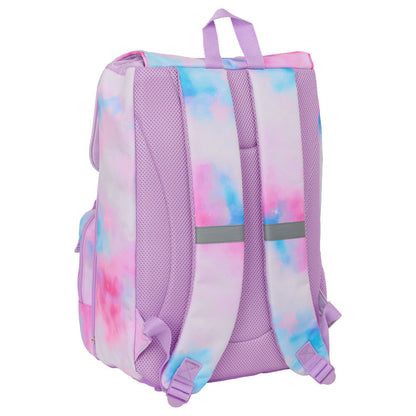 Mochila SAFTA Kpop Demon Hunters rosa y lila con ilustración de las guerreras K-pop - 2