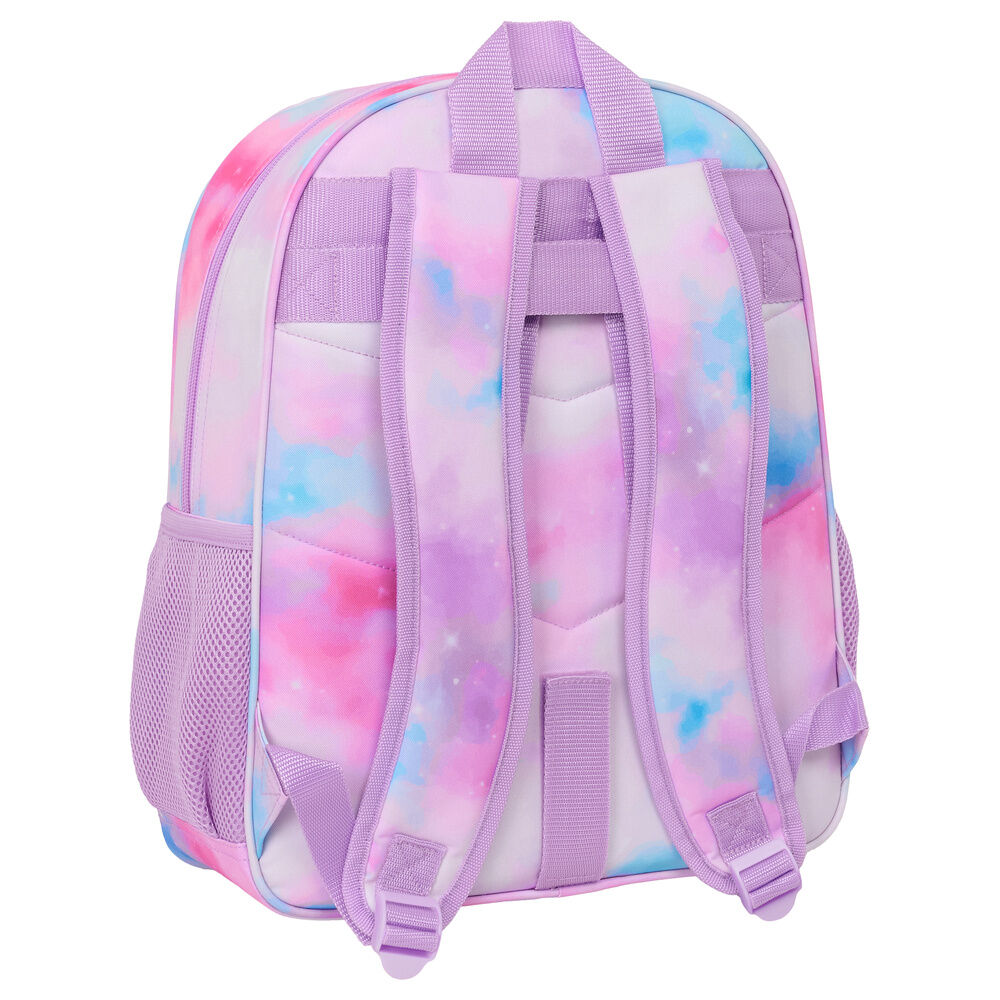 Mochila SAFTA Kpop Demon Hunters rosa y azul con tres guerreras - 2