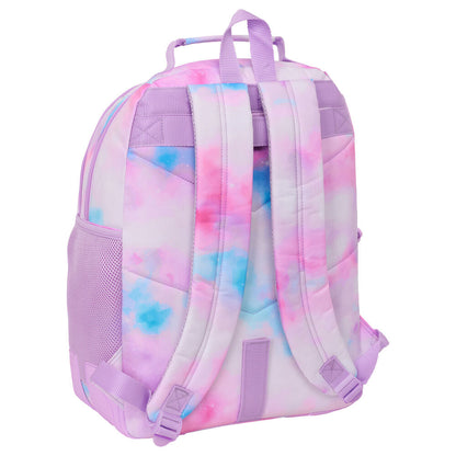 Mochila SAFTA Kpop Demon Hunters rosa y azul con tres guerreras - 2