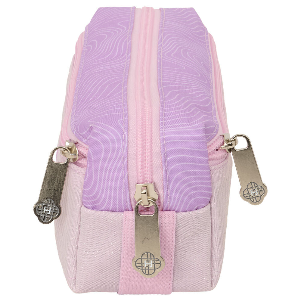 Portatodo triple rosa y lila SAFTA de Kpop Demon Hunters - 3