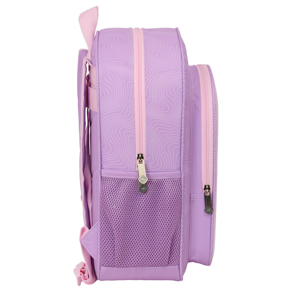 Mochila morada Huntrix de KPop Demon Hunters con bolsillo frontal - 3