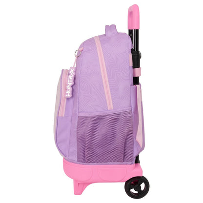 Trolley escolar SAFTA Kpop Demon Hunters lila y rosa con mochila extraíble - 3