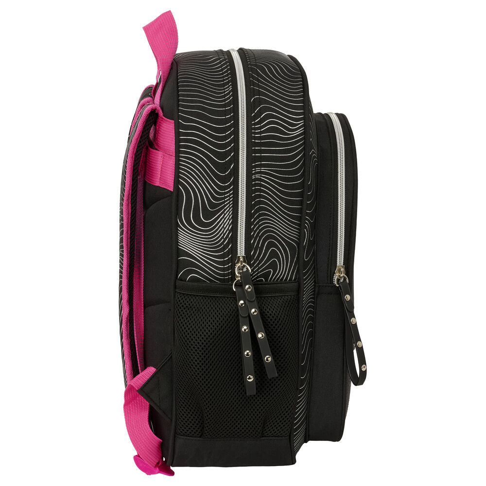 Mochila Energy SAFTA Kpop Demon Hunters negra con guerreras K-pop - 3