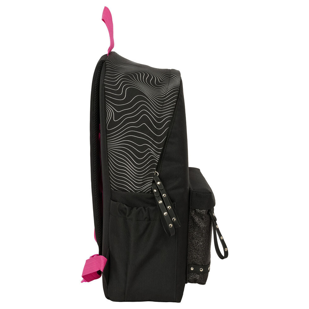 Mochila negra SAFTA Kpop Demon Hunters con guerreras K-pop - 3