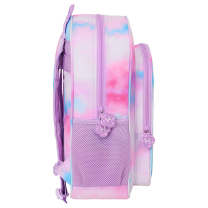 Mochila SAFTA Kpop Demon Hunters rosa y azul con tres guerreras - 3