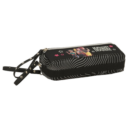Portatodo triple negro Kpop Demon Hunters con tres cremalleras - 4