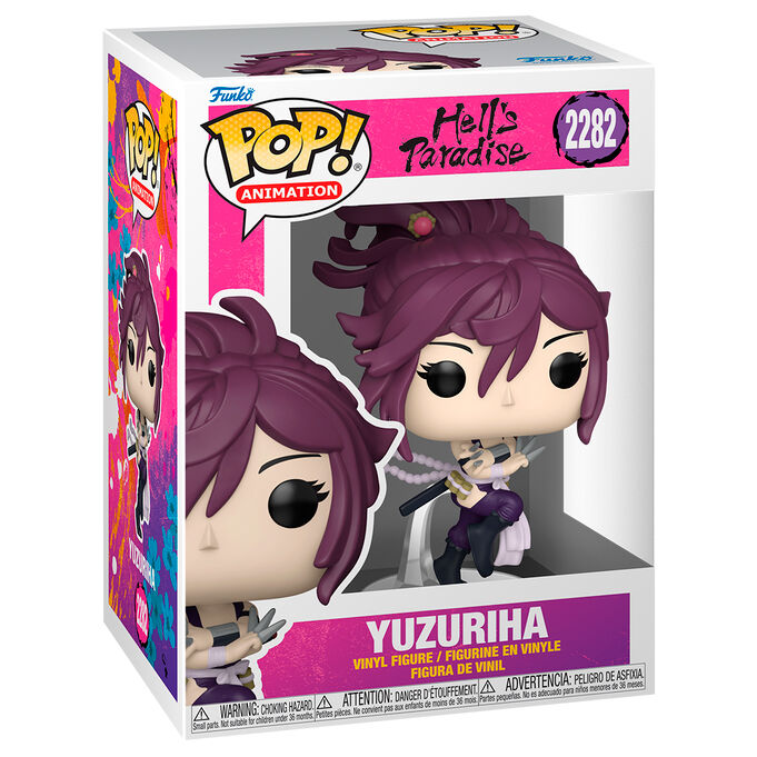 Figura Funko POP! de Yuzuriha de Hells Paradise con cabello morado y cuchillas - 2