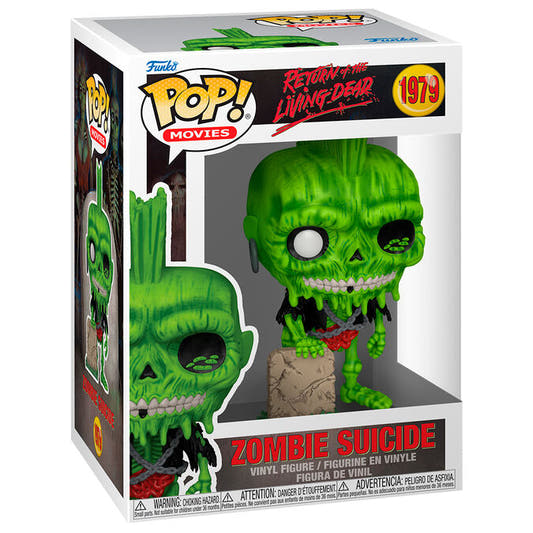 Figura Funko POP! Zombie Suicide de Return of the Living Dead junto a una lápida - 2