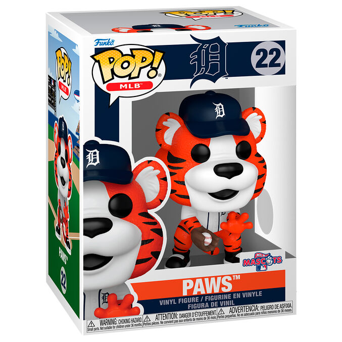 Figura Funko POP! Paws de Detroit Tigers en caja
