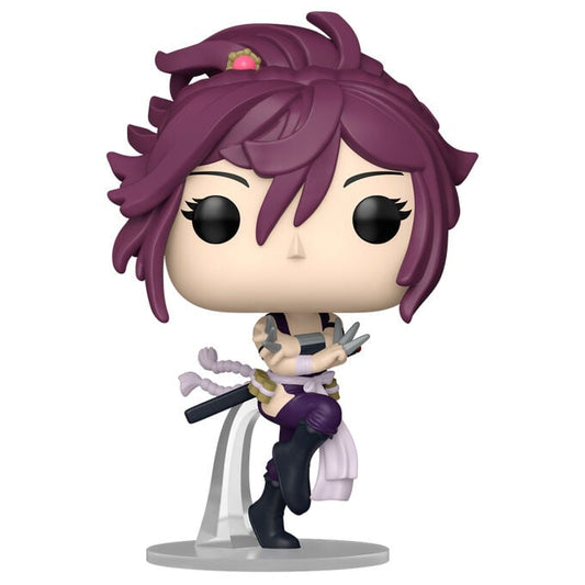 Figura Funko POP! de Yuzuriha de Hells Paradise con cabello morado y cuchillas
