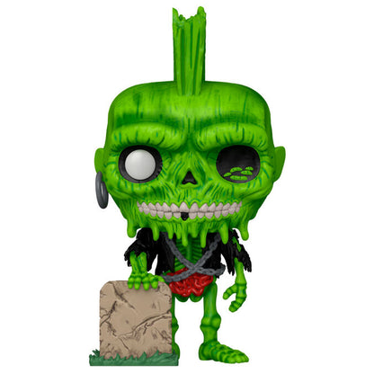 Figura Funko POP! Zombie Suicide de Return of the Living Dead junto a una lápida