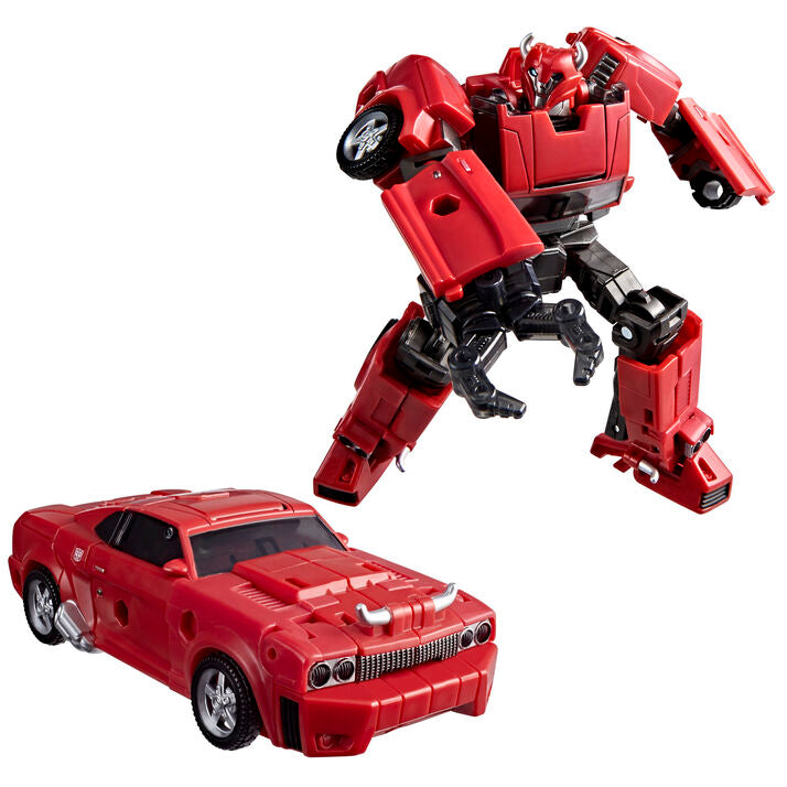 Figura Cliffjumper Transformers roja y negra en modo robot - 3