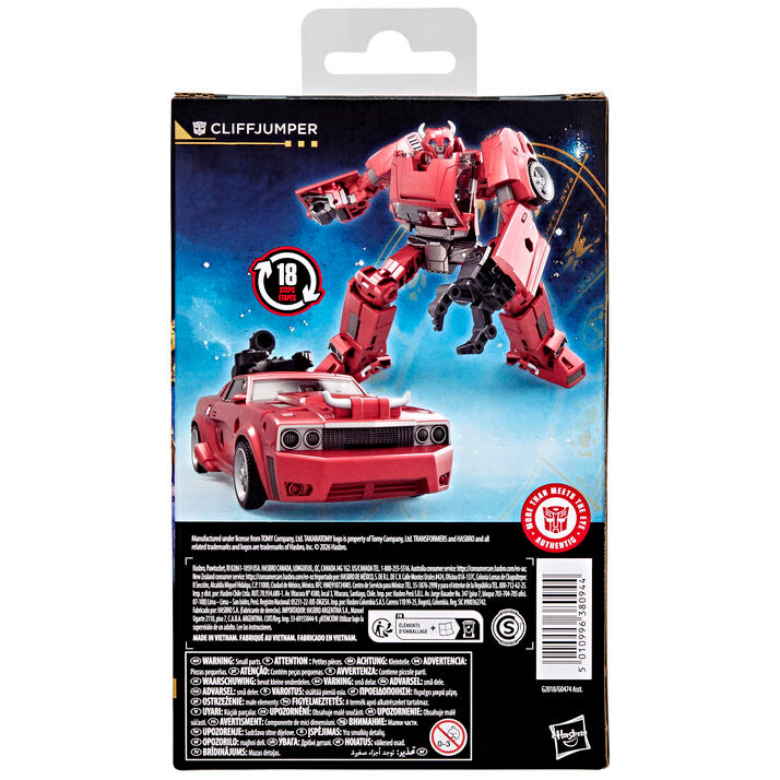 Figura Cliffjumper Transformers roja y negra en modo robot - 14