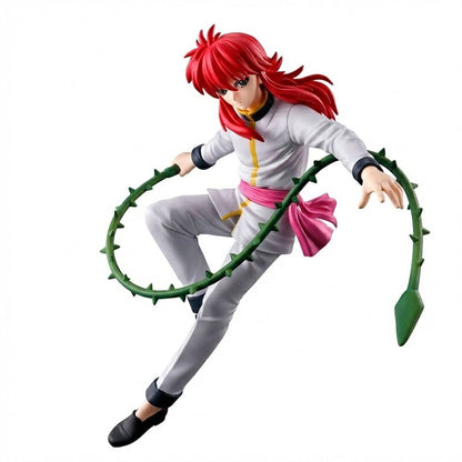 Figura Banpresto de Yu Yu Hakusho con cabello rojo y elemento verde espinoso
