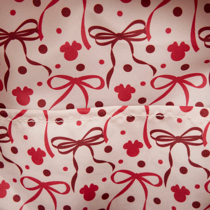 Mochila Minnie Mouse Disney Loungefly con lazo rojo de lunares - 4