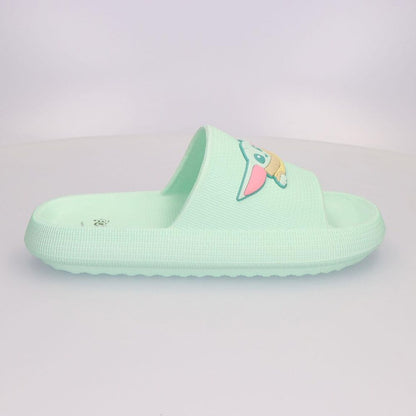 Chanclas verdes de EVA con diseño de Grogu de The Mandalorian - 2