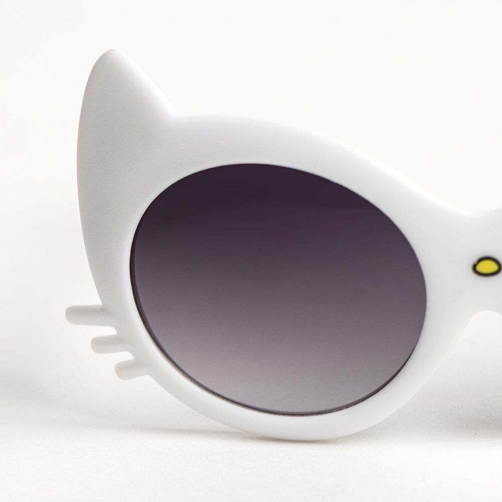 Gafas de sol Hello Kitty blancas con lazo rosa - 3