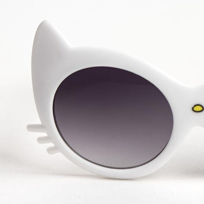 Gafas de sol Hello Kitty blancas con lazo rosa - 3
