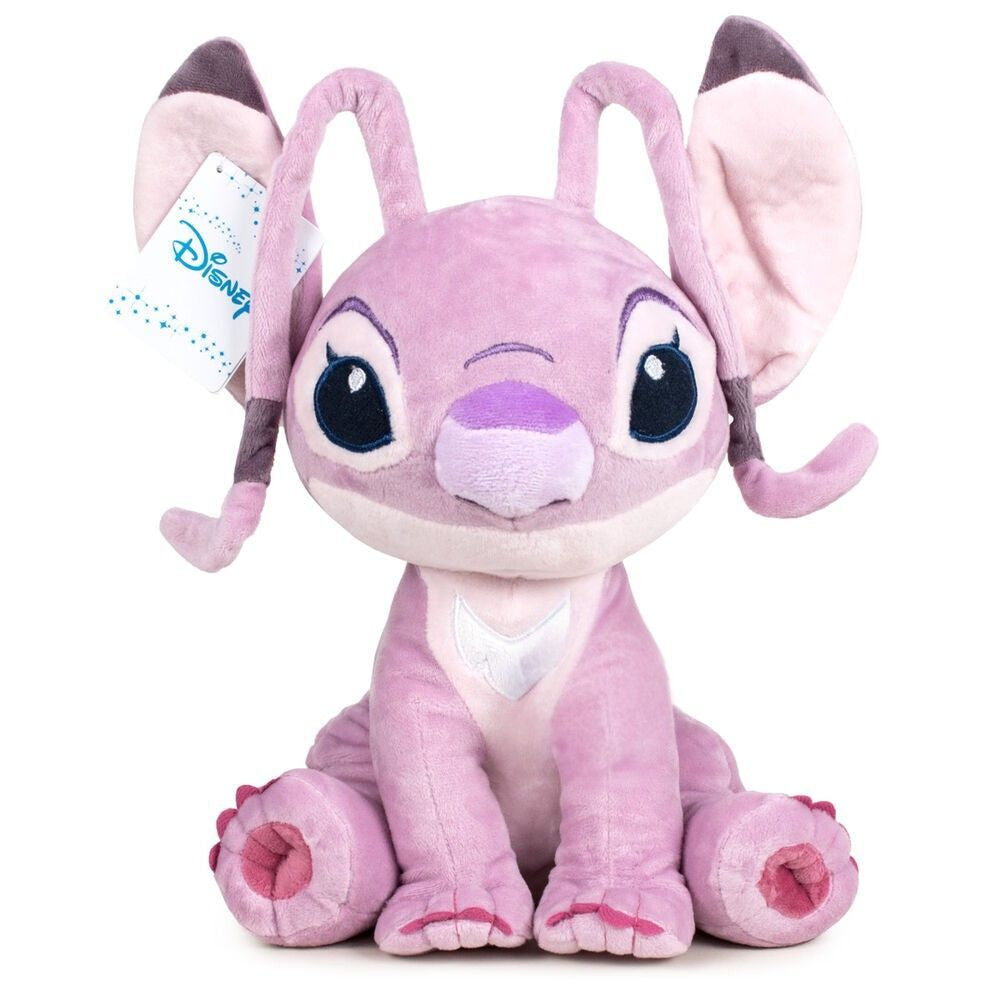 Peluche rosa de Angel de Disney Stitch sentado