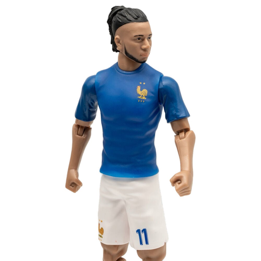 Figura articulada de Olise con uniforme azul de Francia y dorsal 11