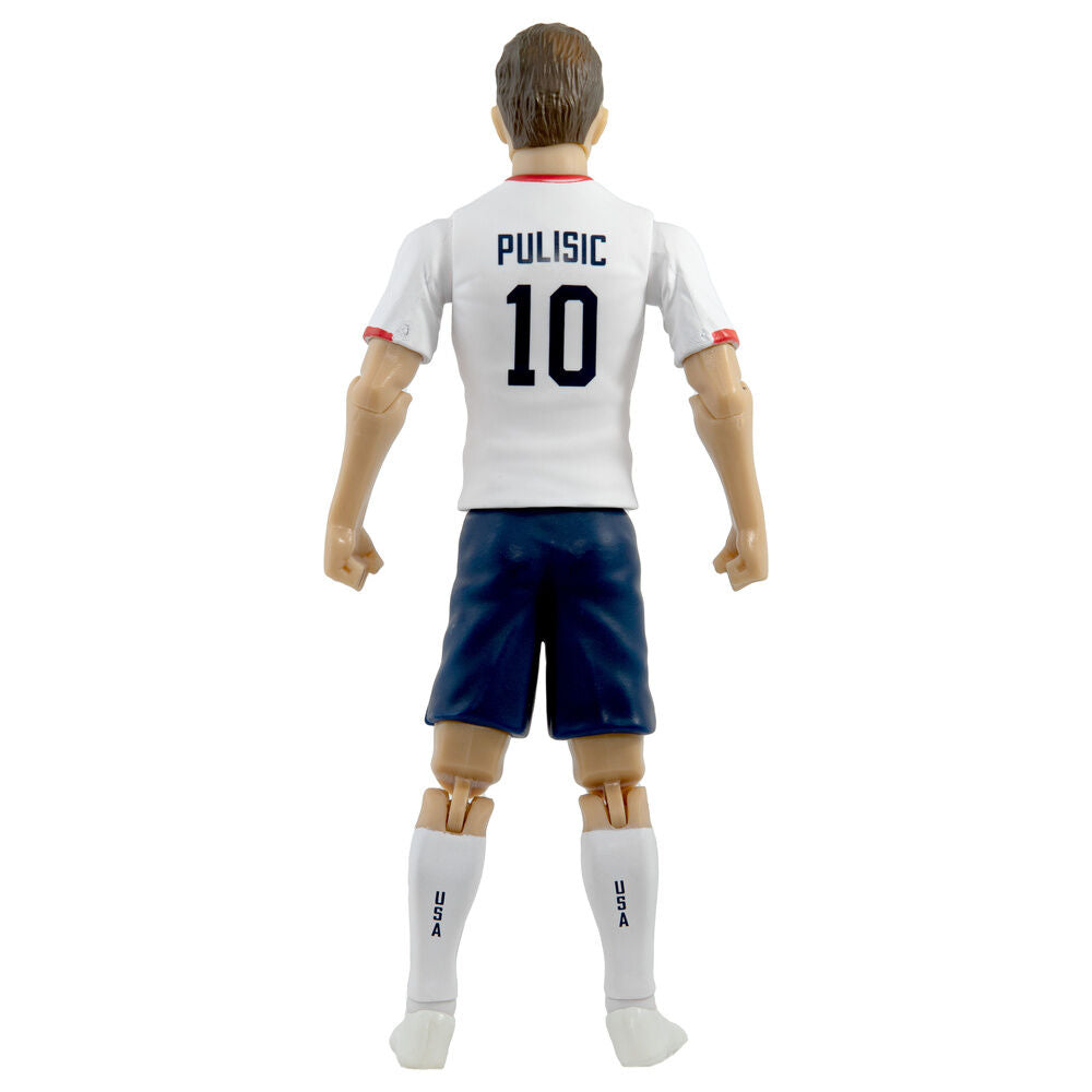 Figura articulada de Christian Pulisic con uniforme de USA y balón - 2