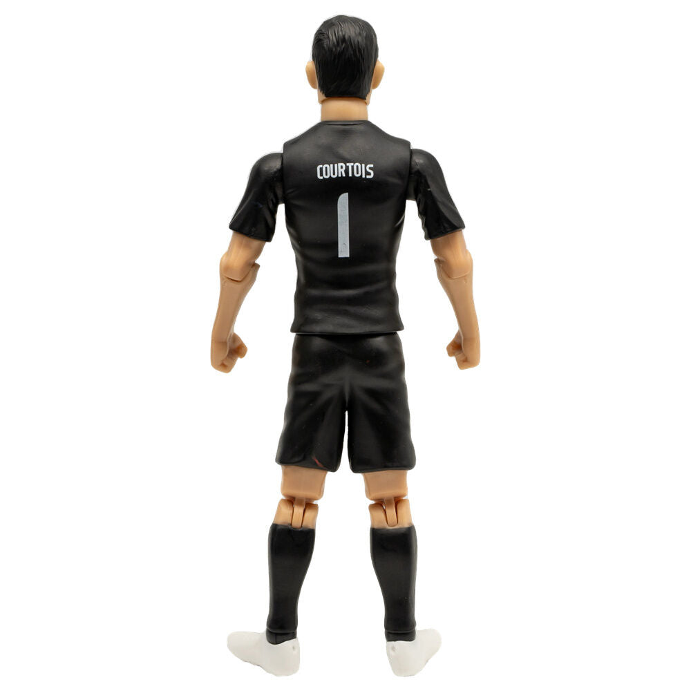 Figura articulada de Courtois con uniforme negro de Bélgica y balón - 2