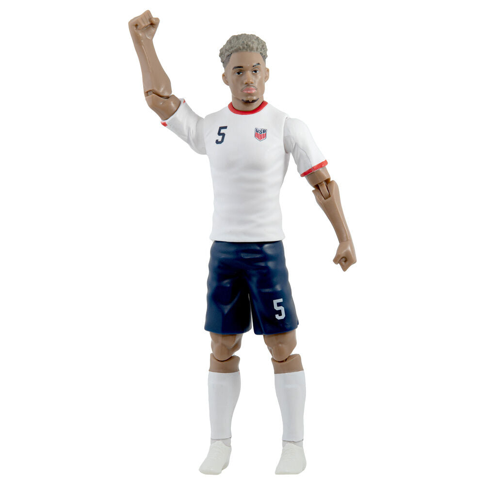 Figura articulada de Antonee Robinson con camiseta blanca de USA y dorsal 5 - 3