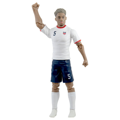 Figura articulada de Antonee Robinson con camiseta blanca de USA y dorsal 5 - 3