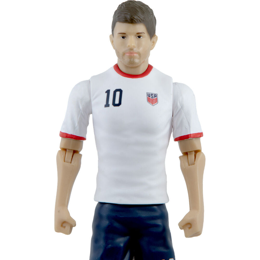 Figura articulada de Christian Pulisic con uniforme de USA y balón - 3