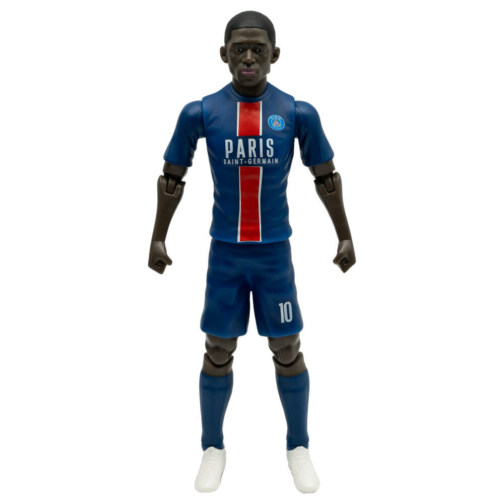 Figura articulada Dembélé con equipación azul del PSG y dorsal 10