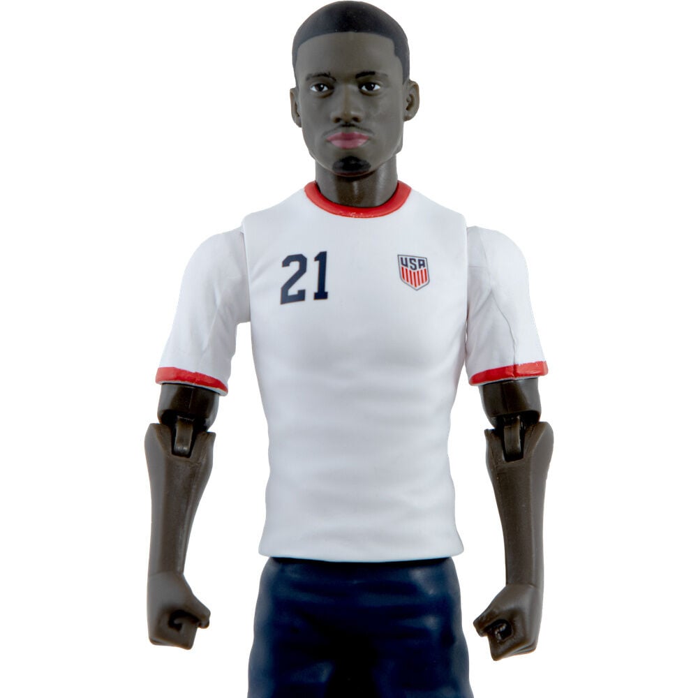 Figura articulada de Tim Weah con camiseta de Estados Unidos y dorsal 21