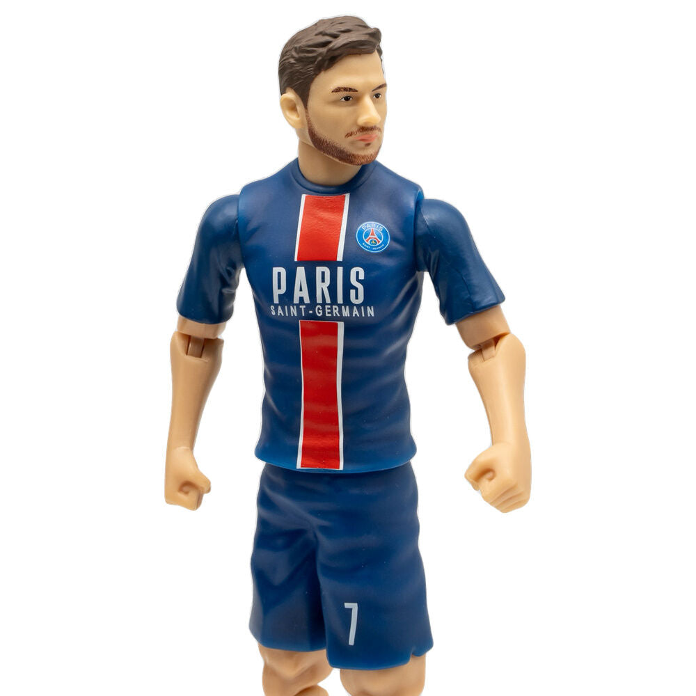 Figura articulada de Kvaratskhelia con uniforme azul y rojo del PSG - 4