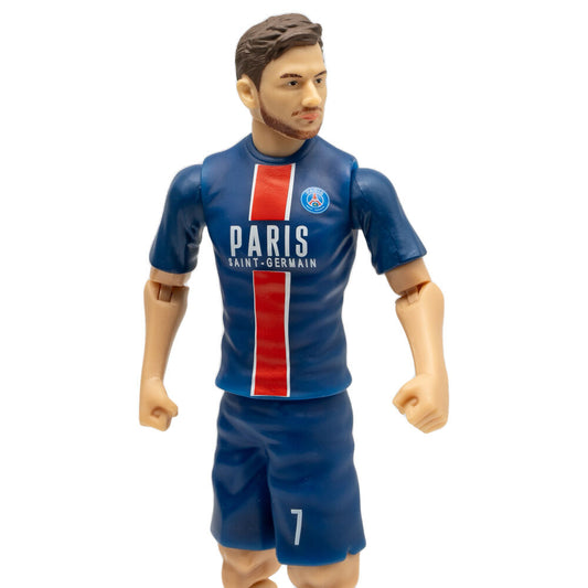 Figura articulada de Kvaratskhelia con uniforme azul y rojo del PSG - 4