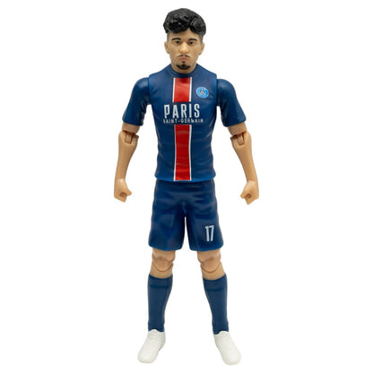 Figura articulada de Vitinha con la equipación azul del PSG