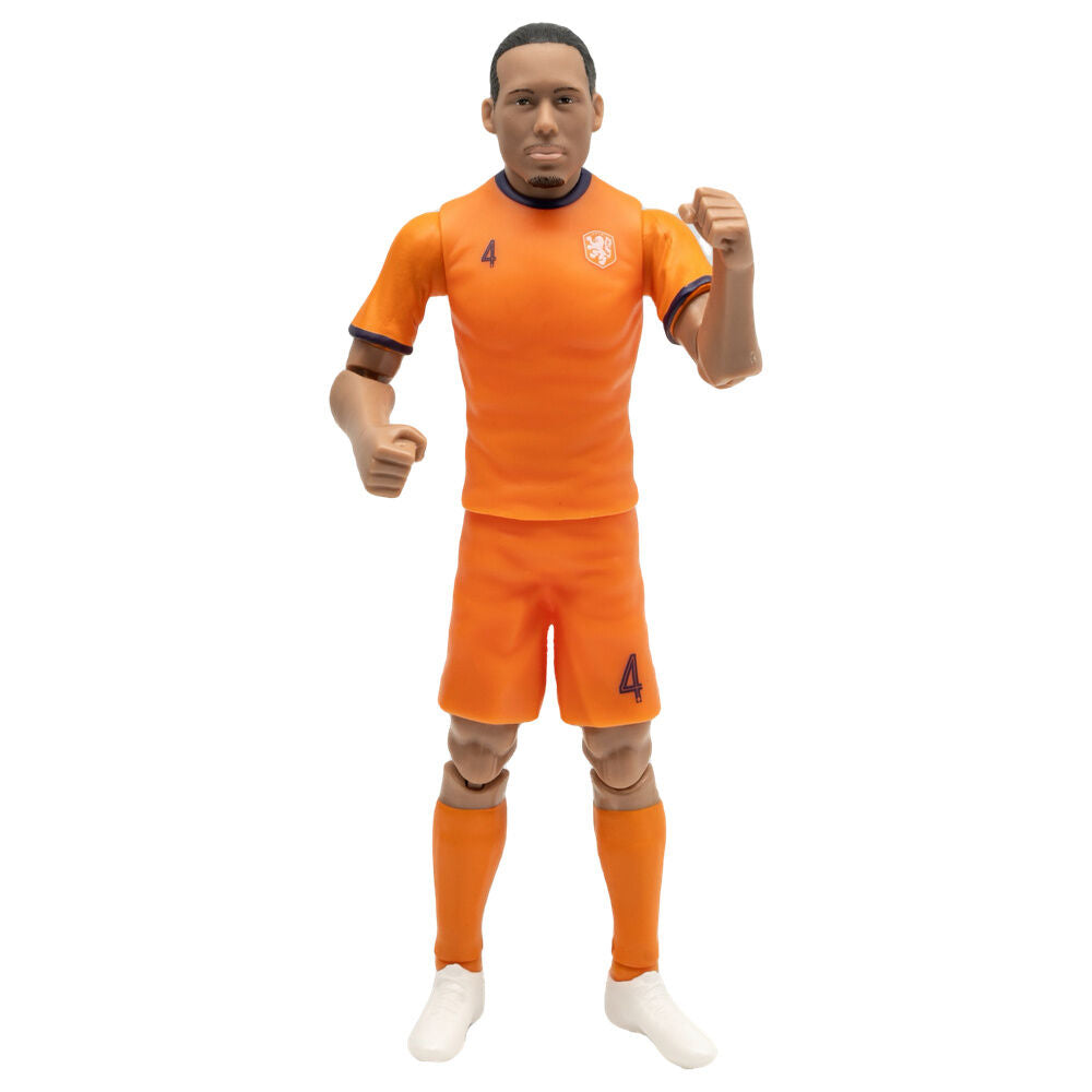 Figura articulada de Virgil van Dijk con uniforme naranja y número 4 - 4