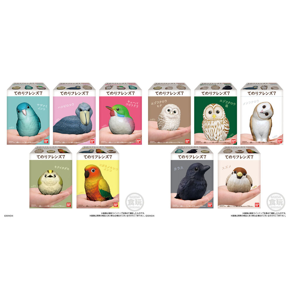 Figuras BANDAI Birds Tenori Friends de aves coloridas