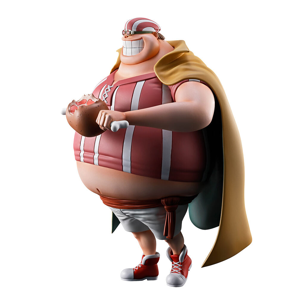 Figura Ichibansho de Lucky Roux de One Piece con capa y atuendo a rayas - 2