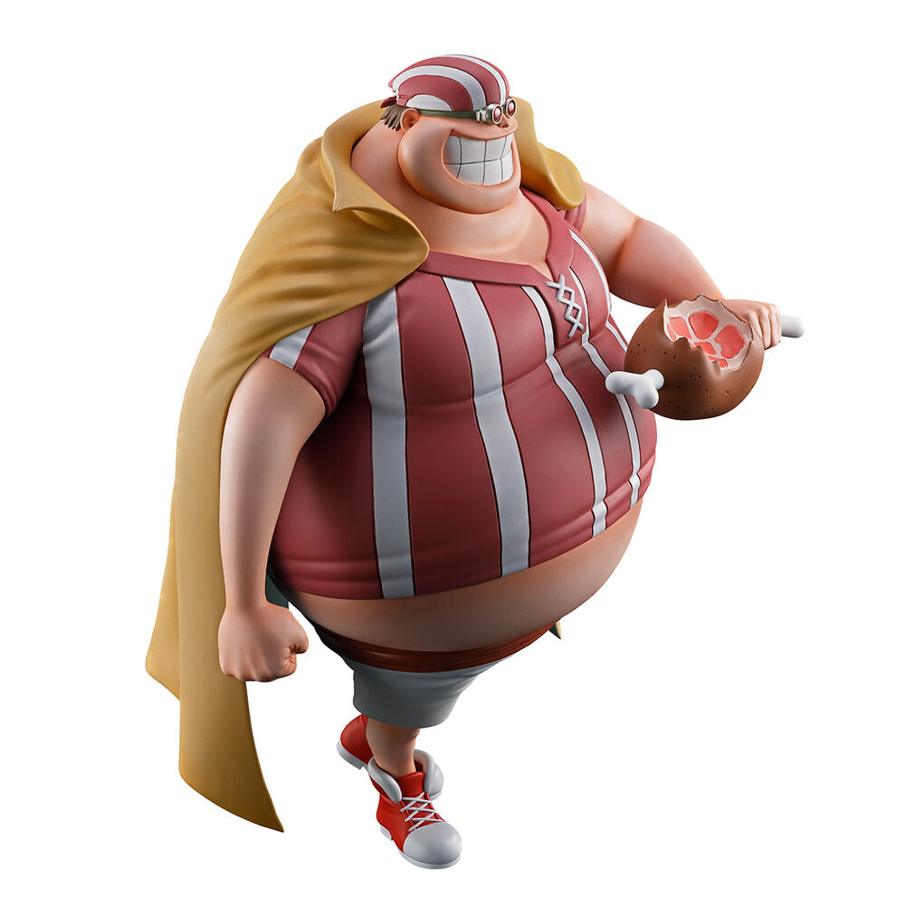 Figura Ichibansho de Lucky Roux de One Piece con capa y atuendo a rayas - 4