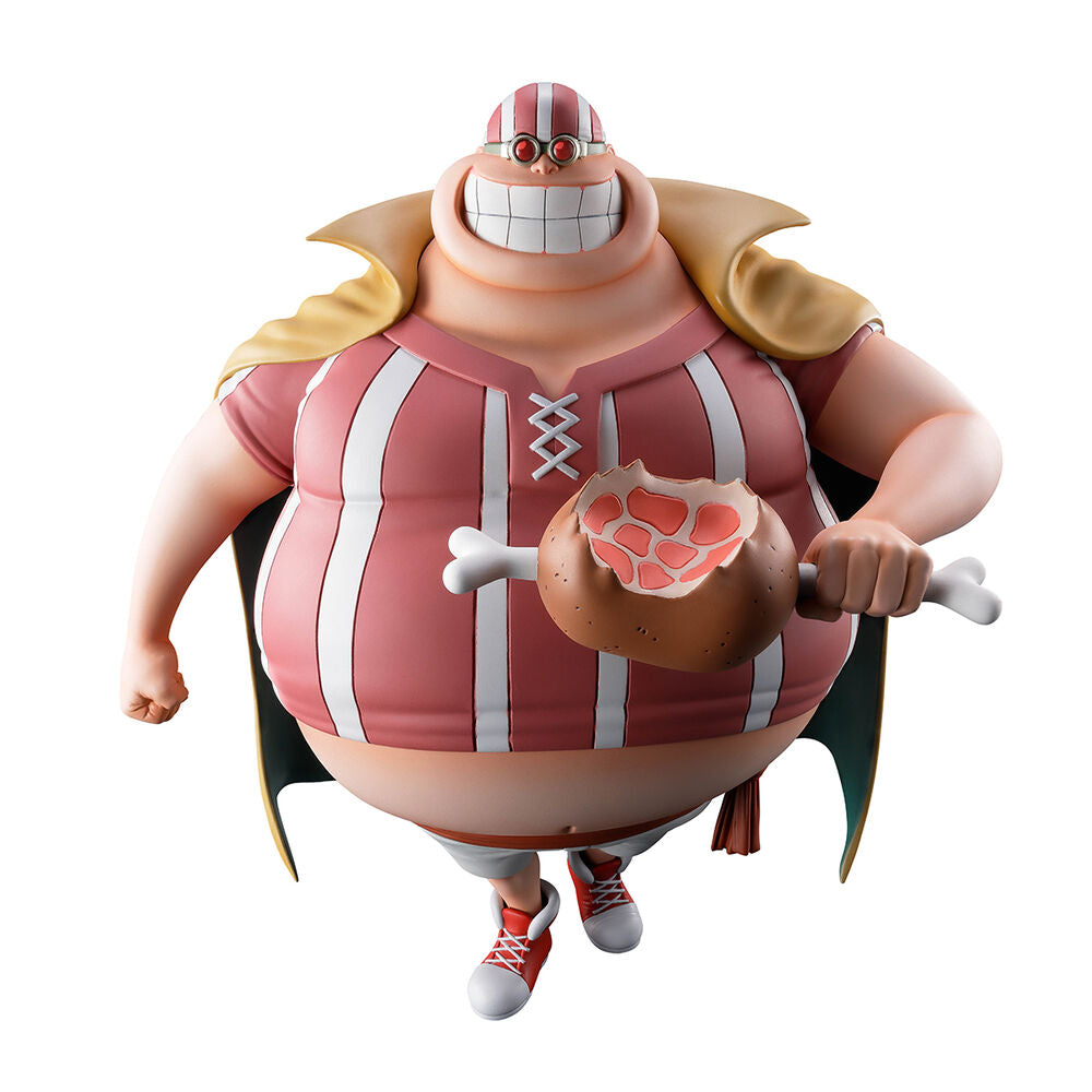 Figura Ichibansho de Lucky Roux de One Piece con capa y atuendo a rayas - 5