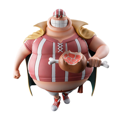 Figura Ichibansho de Lucky Roux de One Piece con capa y atuendo a rayas - 5