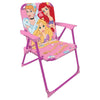Silla plegable rosa Disney Princesas con reposabrazos