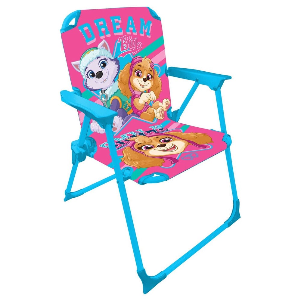 Silla plegable Paw Patrol Nickelodeon azul y rosa
