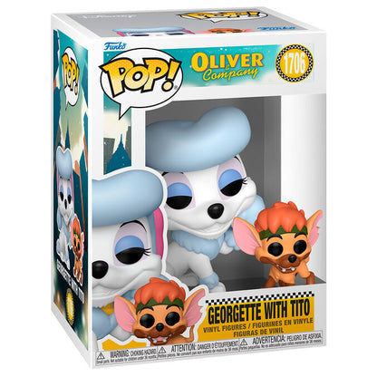 Figura Funko POP! de Georgette con Tito de Oliver & Company - 2
