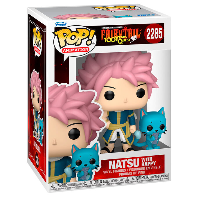Figura Funko POP! de Natsu con Happy de Fairy Tail - 2