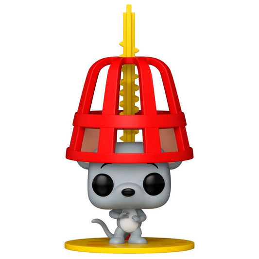 Figura Funko POP! Caged Mouse bajo una jaula roja