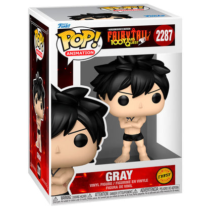 Figura Funko POP! de Gray de Fairy Tail 100 Years Quest en caja, versión estándar y Chase - 6
