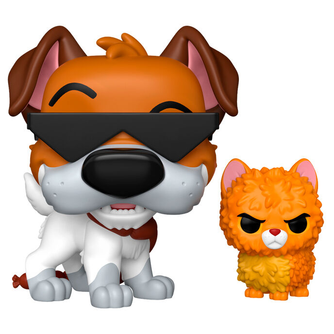 Figura Funko POP de Dodger con Oliver de Oliver & Company en caja regalo, versión Chase - 2