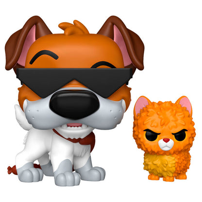 Figura Funko POP de Dodger con Oliver de Oliver & Company en caja regalo, versión Chase - 2